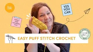 How to Crochet the puff stitch | Beginner's tutorial