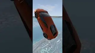 Какая машина пролетит дальше? | #beamng #beamngdrive #shorts