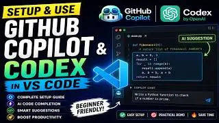 How to Setup GitHub Copilot & Codex in VS Code (Complete Beginner Guide)