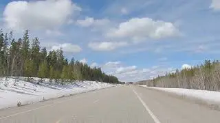 YUKON Territory - Alaska Highway near Watson Lake - Smooth Driving with Modern Jazz Music