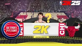 Matas Buzelis doubtful after injury Chicago Bulls vs Detroit Pistons NBA 2K25
