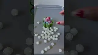 Pour beads #satisfying #stonebeads #pearlaccessories