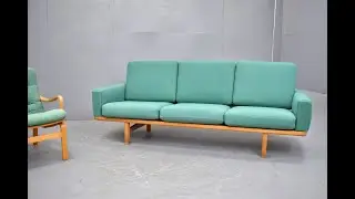 vintage oak hans wegner sofa model GE235 GETAMA
