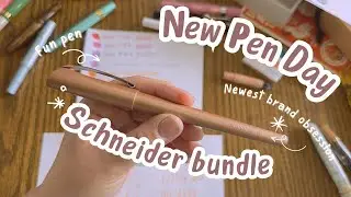 New Pen Day | Schneider Callisima Calligraphy Bundle | my new obsession | Unboxing review Chatty