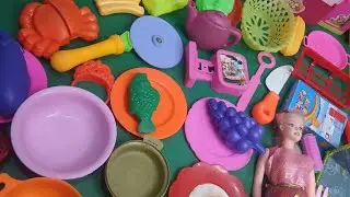 Satisfying with unboxing #colr full miniature barbie kitchen doll set toys #asmr #video 😍 💖 