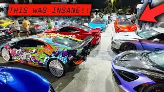 CAR MEET TAKESOVER GAS STATION...