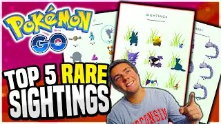 Pokemon Go - The Top 5 Rarest Pokemon Finds! (SO MANY RARE POKEMON!)