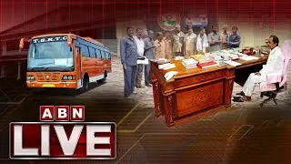 CM KCR LIVE | Meet with RTC Workers | Pragathi Bhavan | ABN LIVE