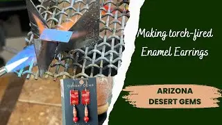 Making Torch Fired Enamel Earrings, #jewelrymaking #enameljewelry #enameling