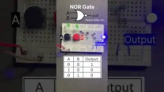 NOR Gate Transistor-Based NOR Gate | Simple Logic Circuit nakulsahuart #shortsfeed