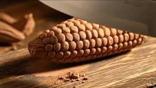 Cutting Clay &  Rubber Corn 🌽 ✨️#asmr #aigenerated 