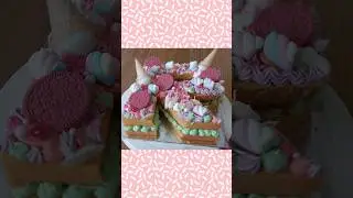 Letter cake...#shorts #lettercake #birthday #spongecake #tutorial