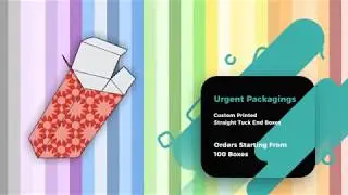 Custom Printed Straight Tuck End Boxes | Box Style | Rectangular | Custom Boxes | Urgent Packagings