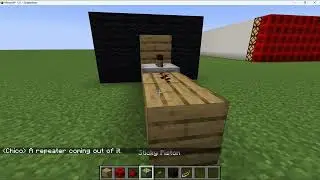 How to make a T-Flip Flop in Minecraft.