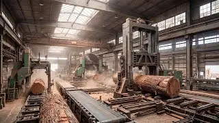 Inside the Largest Wood Sawmill Factory &ndash; How Plywood Is Made From Logs to Table (Full Process)