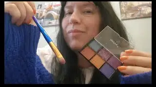 ASMR Doing your eye make up RP   ( a short little realistic asmr video )