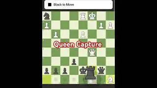 How to capture the white queen  ? Chess game quiz.