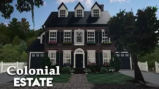 BLOXBURG | 100k Retro Colonial Estate | House Build | Daislillia