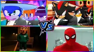 Tiles hop 🆚 Sonic K-pop 🆚 Spider man🕷👦 🆚 Sonic🦔 🆚 Brainrad Squid game🎮🦑 🆚