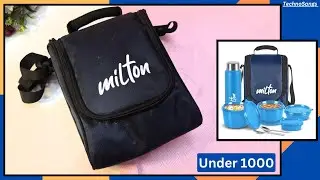 Milton pro lunch tiffin box(3 microwave safe inner steel container|review in Hindi|With waterbottle