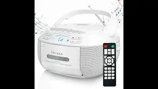Greadio CD Player Boombox player with Bluetooth | Stereo Sound with Remote Control#music#musicvideo
