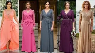 Modern Wrap Dresses for Mother of the Bride - Wrap Formal Dresses for Women