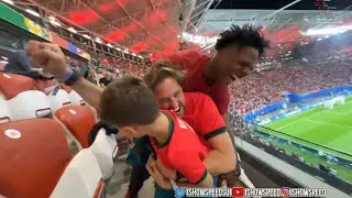 iShowSpeed Celebrates With Random Family After Portugual Scores 😂