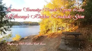 Autumn Serenity Beside Tyson Lake: Killarney's Hidden Roadside Gem