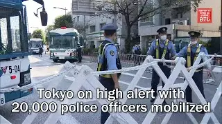Tokyo on high alert with 20,000 police officers mobilized