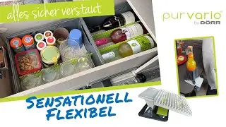 purvario stapelbare Stauboxen, Flaschen & Glashalter Flexxi, Stielglashalter IVY f&uuml;r Wein & Sekt