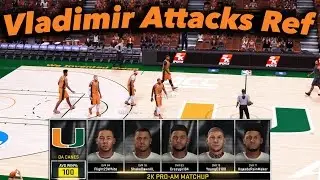 NBA 2K16 Pro AM | Трансферный PF CaneSquad | Влад атакует рефери