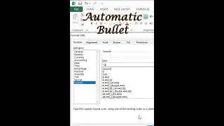 Apply Automatic Bullet in Excel #shorts #excel #exceltech #excelformula #exceltips