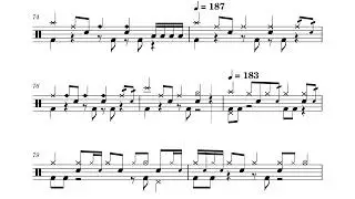 POOL - tricot - Drum Sheet - Drums Only