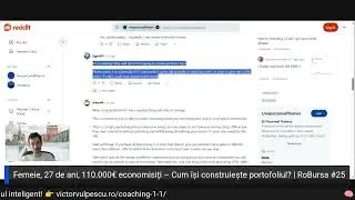 Femeie, 27 de ani, 110.000&euro; economisiți &ndash; Cum &icirc;și construiește portofoliul? | RoBursa Ep. 25