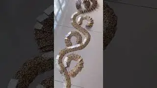 #delireba made of dominoes
