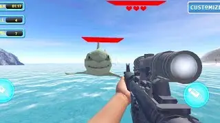 Angry Shark Sniper Hunting _ Android Gameplay