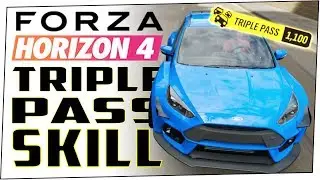 How to perform TRIPLE PASS SKILL in FORZA HORIZON 4