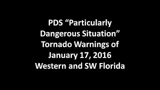 EAS Reenactment Mock: PDS Tornado Warnings of January 17, 2016
