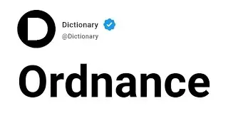 Ordnance Meaning In English