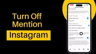 How to Off Mention in Instagram