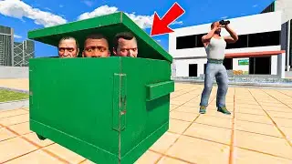 Franklin HIDE and Kill with GTA 5 Characters in INDIAN BIKE DRIVING 3D!