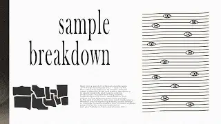 sample breakdown of 