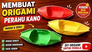 Cara membuat origami perahu kano dengan mudah