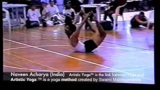 Yoga Sports, Naveen Acharya from India 1998, World Artistic Yoga &reg;, Yoga Artistico Championship