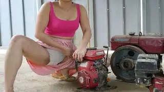 Talented 18-Year-Old Genius Girl Restore Old Mini Tractor Engine Perfectly | Start to Finish Repair