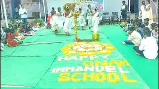 Onam celebrations 2025 at IMMANUEL SCHOOL Choutpally. (Thiruvathira by our students)