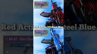 Ak 47 Red Action VS Steel Blue 🥶
