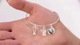 Pink Ribbon Survivor Wire Cable Bracelet