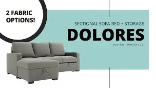 The Dolores Sectional Sofa Bed With Storage 🤗