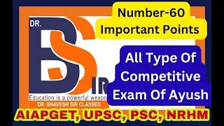 Most Important Points For AIAPGET And Homeopathic Exam | Homeopathy | Dr.Bhavesh Sir Classes/Video60